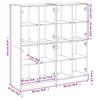 VidaXL Bookcase with Doors White 136x37x142 Cm Engineered Wood 3206517