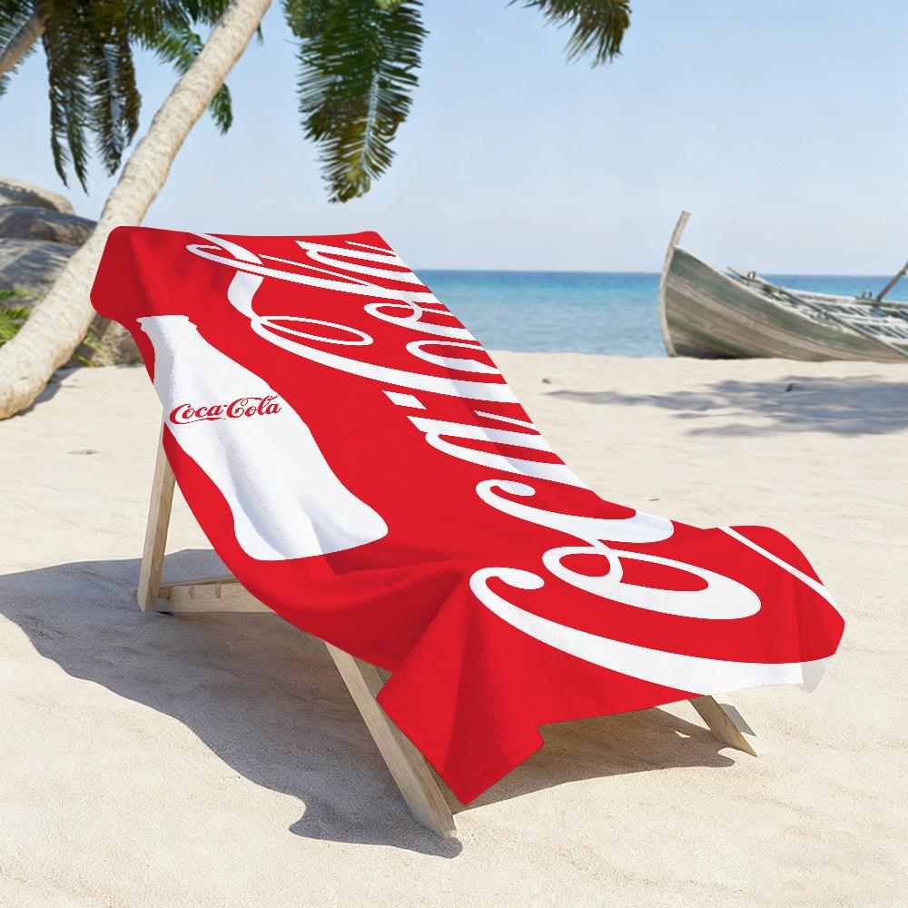Modischer Druck Kunst Handtuch Weich Pool Geschenk Für Reise Fitnessstudio Dusche Camping Schnelltrocknend Sport C-Coca C-Cola-S Große Strandhandtücher