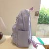 Large Capacity Student Bag Solid Color Women's Bow Backpack for Girls Computer Bag
