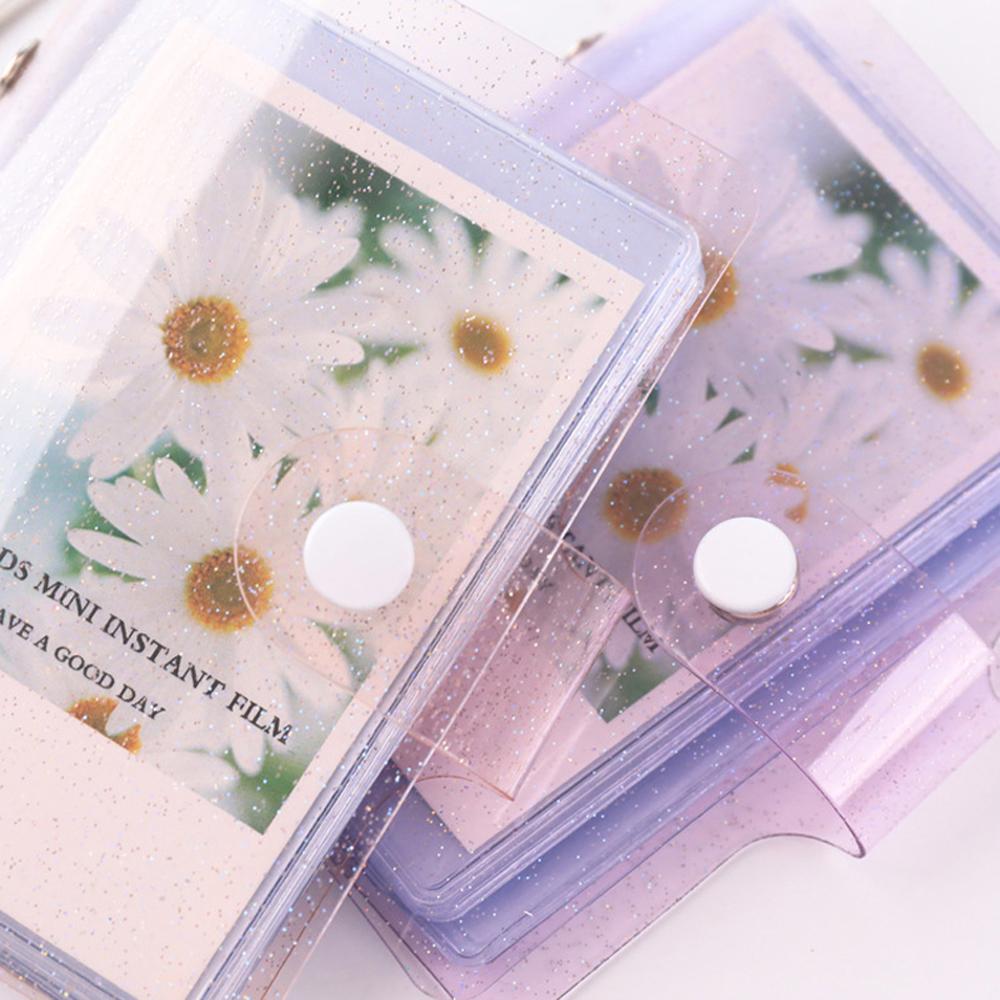 Transparent Glitter Jelly Color LOMO Cards Card Holder Mini Photo Album Photo Album Instax Album
