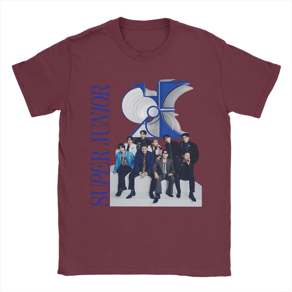 Super Junior T-Shirt Sommer 10 World Tour Harajuku T-Shirts Paar Baumwolle O-Ausschnitt Oversize Top T-Shirts Kurzarm Y2K Lässige Oberteile