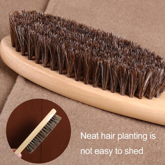 Clothes Brush Manual Lint Remover Handheld Dust Removal Brush with Soft Bristles