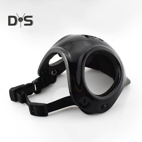 Pet Helmet with Ear Holes Dog Safety Hat Windproof Adjustable Puppy Motorcycle Helmet for Outdoor Riding Hiking Cycling