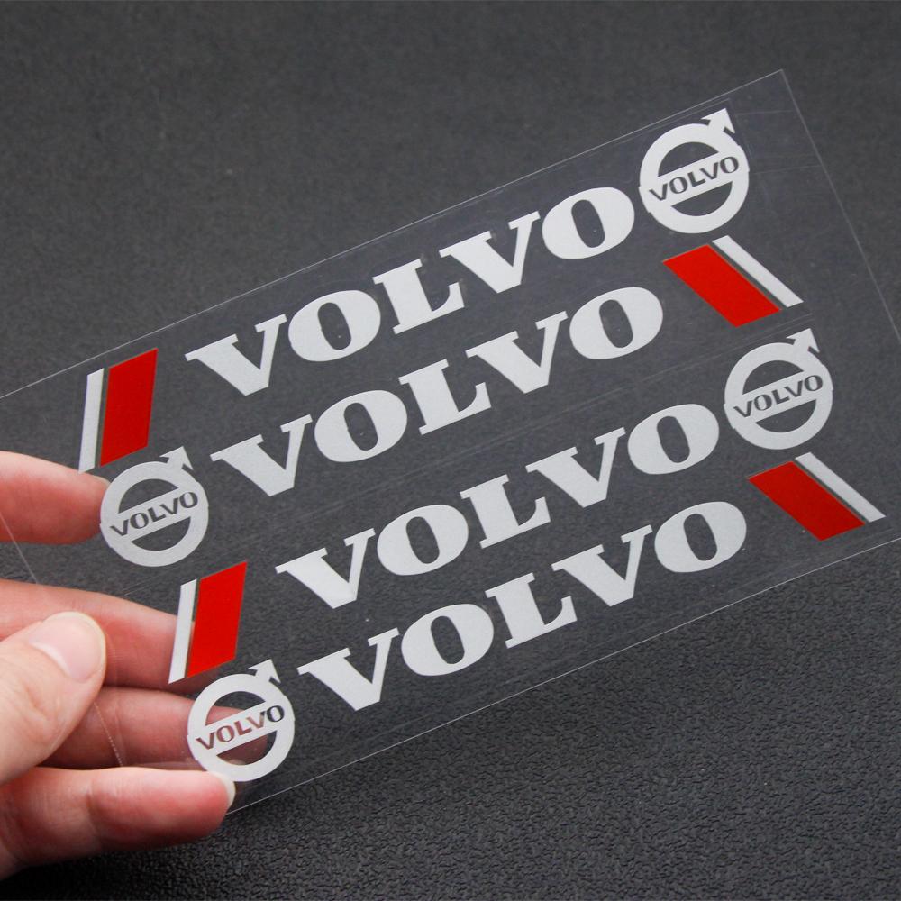 

4PCS Car Stickers Rear View Mirror Wheel Decals Door Handle Sticker Accessories For Volvo XC60 XC90 XC40 S90 V40 V60 S60 S80 S90
