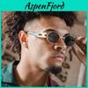 New Fashion Oval Metal Sunglasses For Men With Uv400 Protection Stylish Sun Shades For Travel And Parties