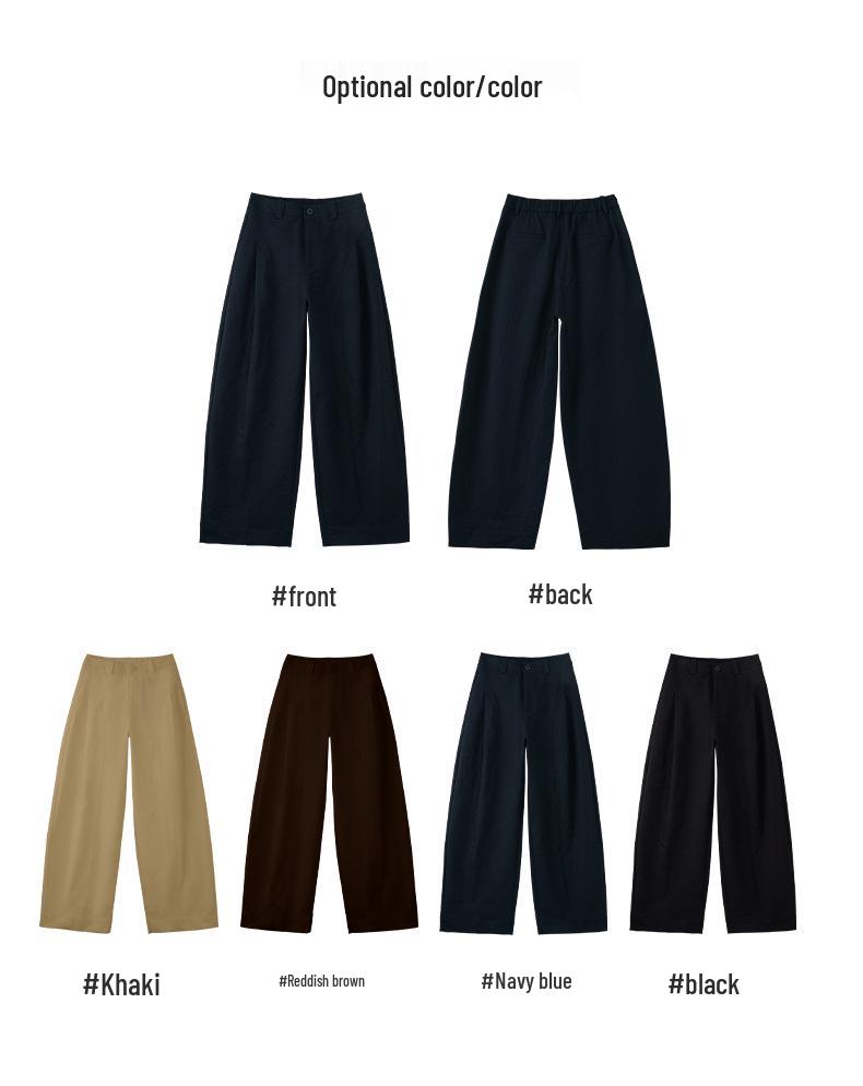 Jialiang Korean Style High Waist Wide Leg Pants – Women's Spring 2026 Collection