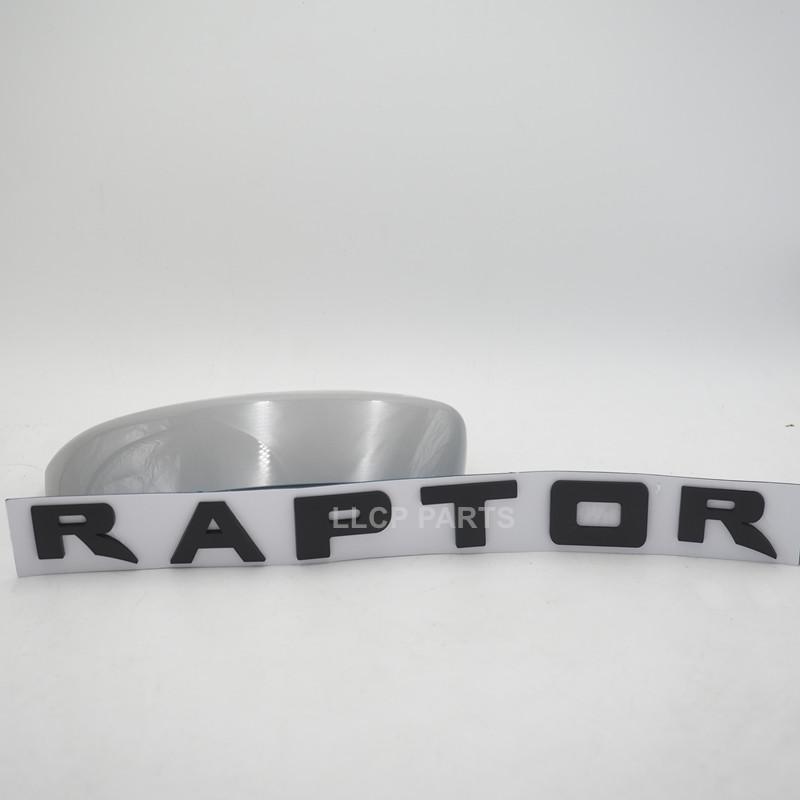 1PCS Rear Trunk Letter Sticker For Ford Ranger Raptor SV1 F150 F250 F350 ABS 3D Front Hood Emblem Side Fender Emblem