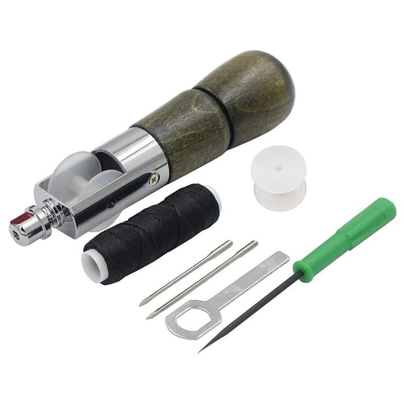 Diy Leather Sewing Awl Kit Waxed Thread Hand Sewing Tools Leather Craft Edge Stitching Belt Strips Shoemaker Canvas Repair Tools