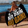 No Pain No Gain GYM Beach Towel Colorful Bath Towels For Girl Microfiber Quick Dry Sand Free Beach Yoga Spa Gym Pool