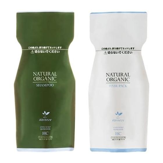 Abreeze Natural Organic Shampoo [HC Series] ([Refill] Shampoo 600ml & Hair Pack 600g)