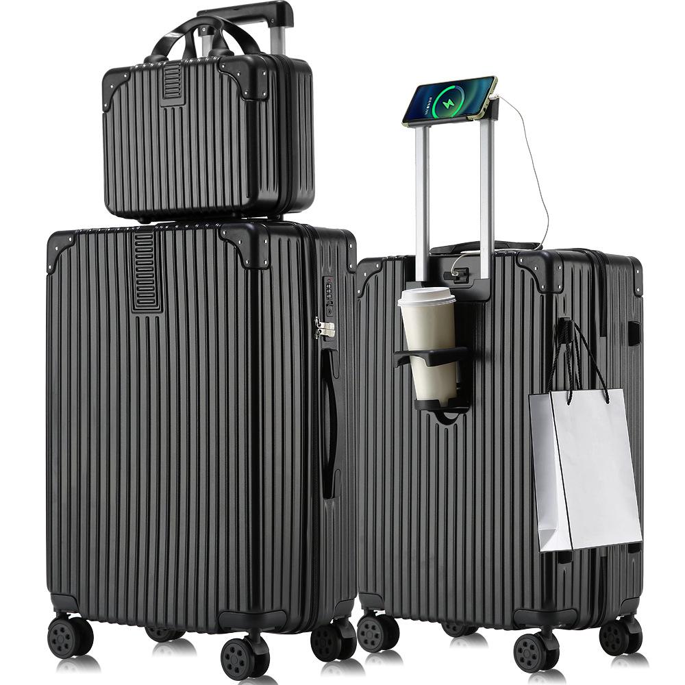 Fashionable 20-Inch Multifunctional Cabin Trolley Case for Men and Women - Parent-Child Travel Suitcase