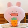 Plush Strawberry Rabbit Pillow With Soft Plush For Girls Gift And Comfort