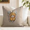 Cool Highland Cow Cushion Cover Natural Linen Pillow Cover DoubleSided Print Cushion Cover for Sofa Home Decor