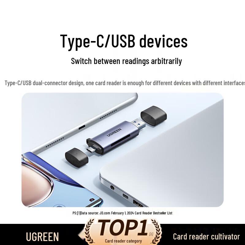 Ugreen USB/Type-C SD/TF Card Reader