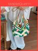 Cotton Casual Shoulder Bag With Woven Design For Daily Use