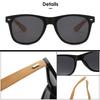 2PCS Retro Square Sunglasses Bamboo-Like Temple Silver Rivet Accents UV400 Unisex Gift for Outdoor & Daily Vintage Elegance