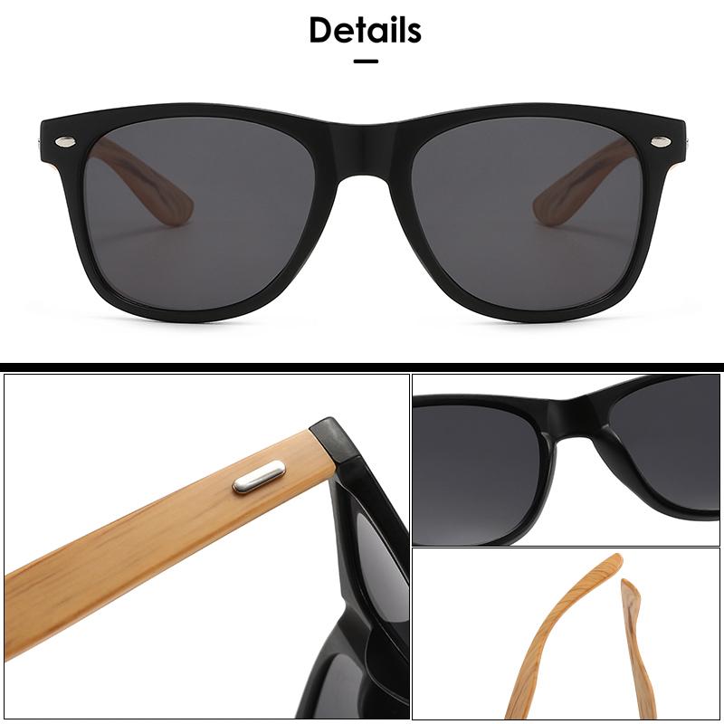 2PCS Retro Square Sunglasses Bamboo-Like Temple Silver Rivet Accents UV400 Unisex Gift for Outdoor & Daily Vintage Elegance