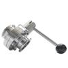 304 Sanitary Grade Quick-loading Butterfly Valve 316 Stainless Steel Clamp Valve Chuck Manual Buckle Disc Valve Clamp