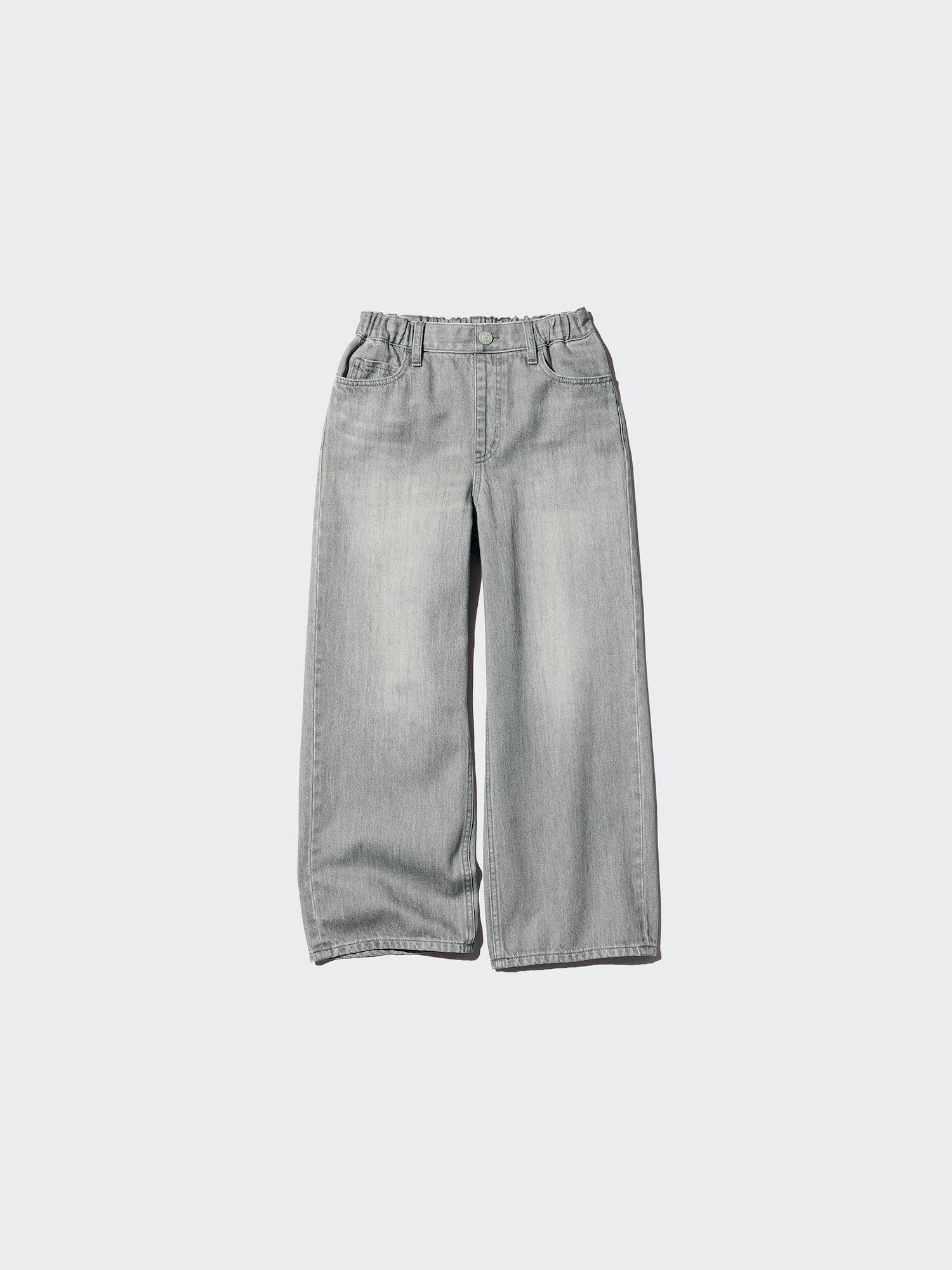 

Uniqlo Japan Широкие прямые джинсы 03 GRAY/120