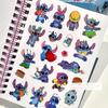 1 ks Disney Stitch Spiralový zápisník 3 v 1 Kniha samolepek Studentské psací potřeby Dárek