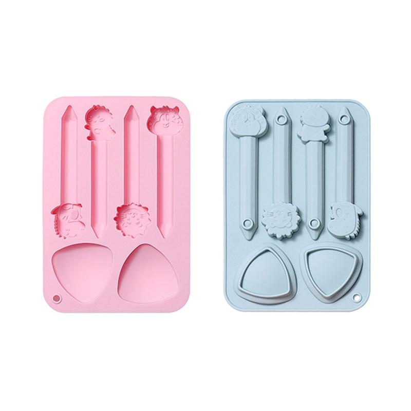 Stampo in Silicone per Pastelli da Pittura Tazza Disegno Bambino Stampo per Cupcake Cioccolato Fondant Strumenti Decorazione Torta Stampini per Pasta di Caramelle