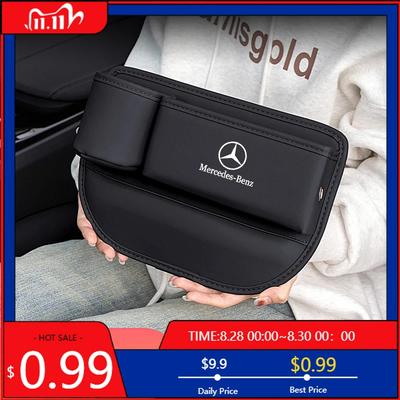 GLC GLB Car Seat Gap Filling Bag Water Cup Storage Box For Mercedes Benz AMG W203 W206 W220 W205 W211 W212 W201 W210 W108 W168