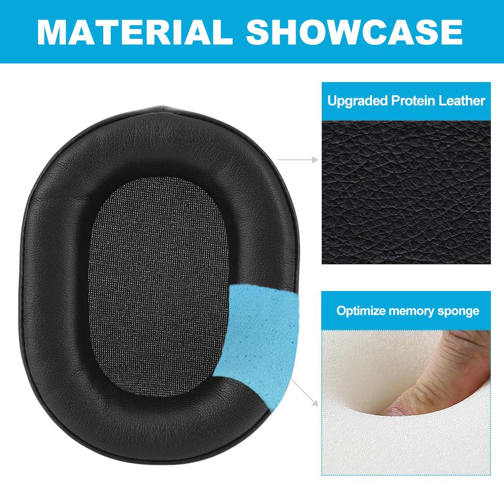 Replacement Ear Pads Cushions Protein Leather Headphone Earpads Ear Cups Cover for Corsair HS55 HS55 PRO HS65 Gaming Headset