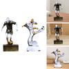 Soccer Player Sculpture Athlete Statue Sturdy Wear Resistant Creative Delicate Desktop Ornament Home Decor for Living Room