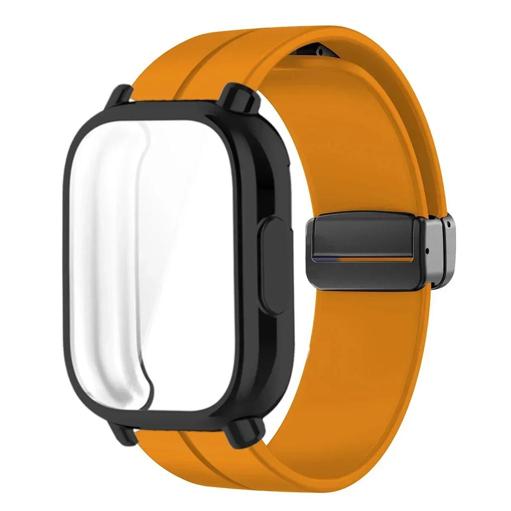 Silicone Strap +Case For Xiaomi Redmi Watch 5 Lite Magnetic Smart Watch Wrist Men Band And Case For Redmi Watch 5 Active
