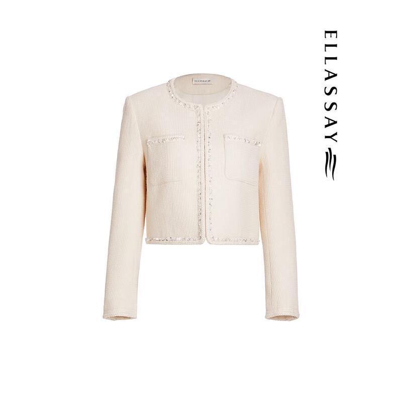 ELLASSAY Women's Lambswool French Hepburn Style Coat