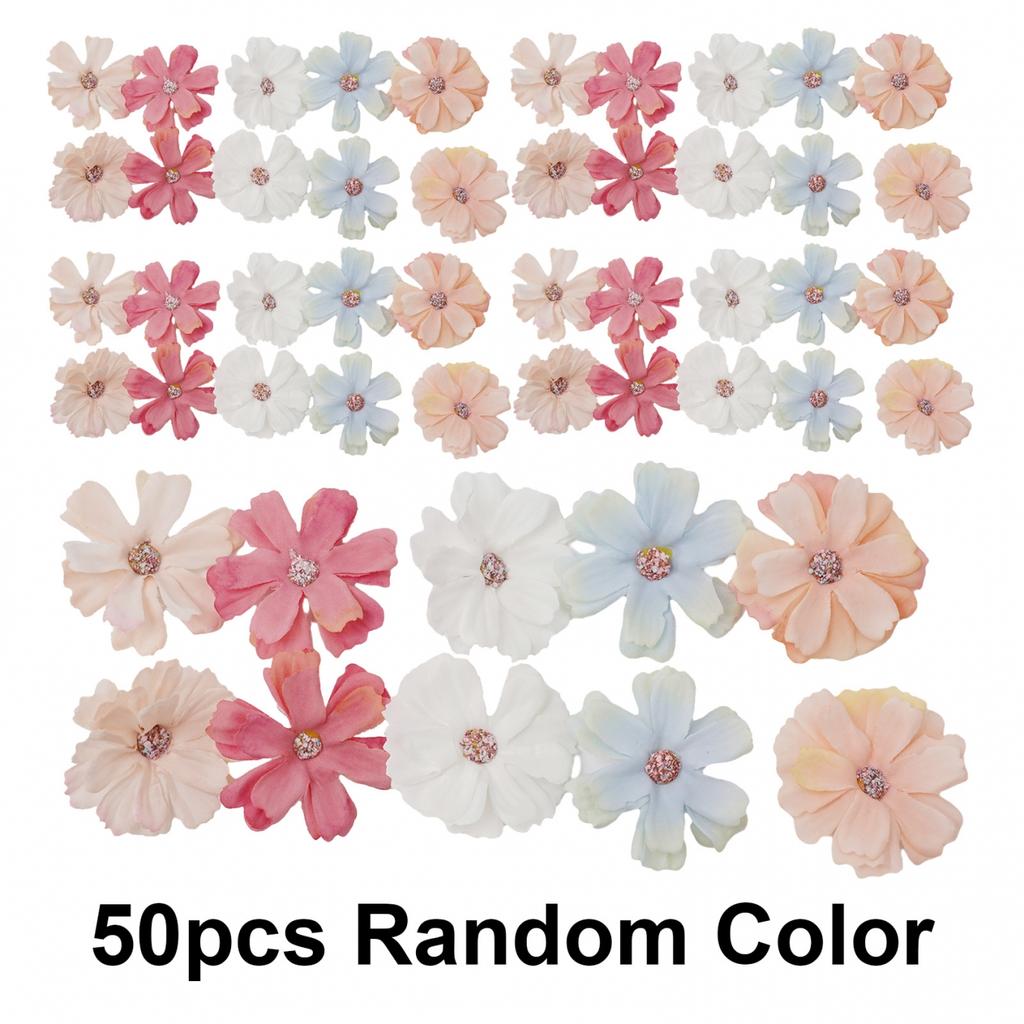 Glitrende juleblomsterdekorasjoner Pakke med 10 for minneverdige festligheter