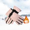 Winter Cycling and Skiing Gloves Are Warm and Cold Proof with Fleece. Outdoor Mountain Climbing and Cycling Gloves for Men and Women Are Thickened