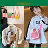 Kids Casual Canvas Crossbody Bag With Polyester Lining And Fun Pattern For School Outings