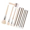 11 Pcs Watercolor Brushes Ceramic Painting Brush Artist Paint Brushes Practical Art Paintbrush Set Drawing Supplies