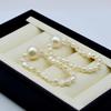 Baroque Earrings Natural White Freshwater Pearl Stud Earrings Handmade Small Pearl Long Earrings Women's Wedding Earrings