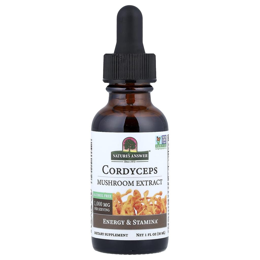 Nature's Answer, Cordyceps Sinensis, Mushroom Extract, Alcohol-Free, 30ml (1 fl oz)