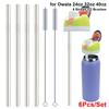 6Pcs/Set With Brush Water Bottle Straw Cup Replacement Straw  for Owala 16oz 19oz 24oz 32oz 40oz