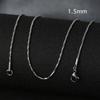 50cm Nuova Moda Catena in Acciaio Inossidabile 1,2-3mm Colore Argento Oro Rosa Collana Gioielli Placcatura Sottovuoto Accessori Choker Collare