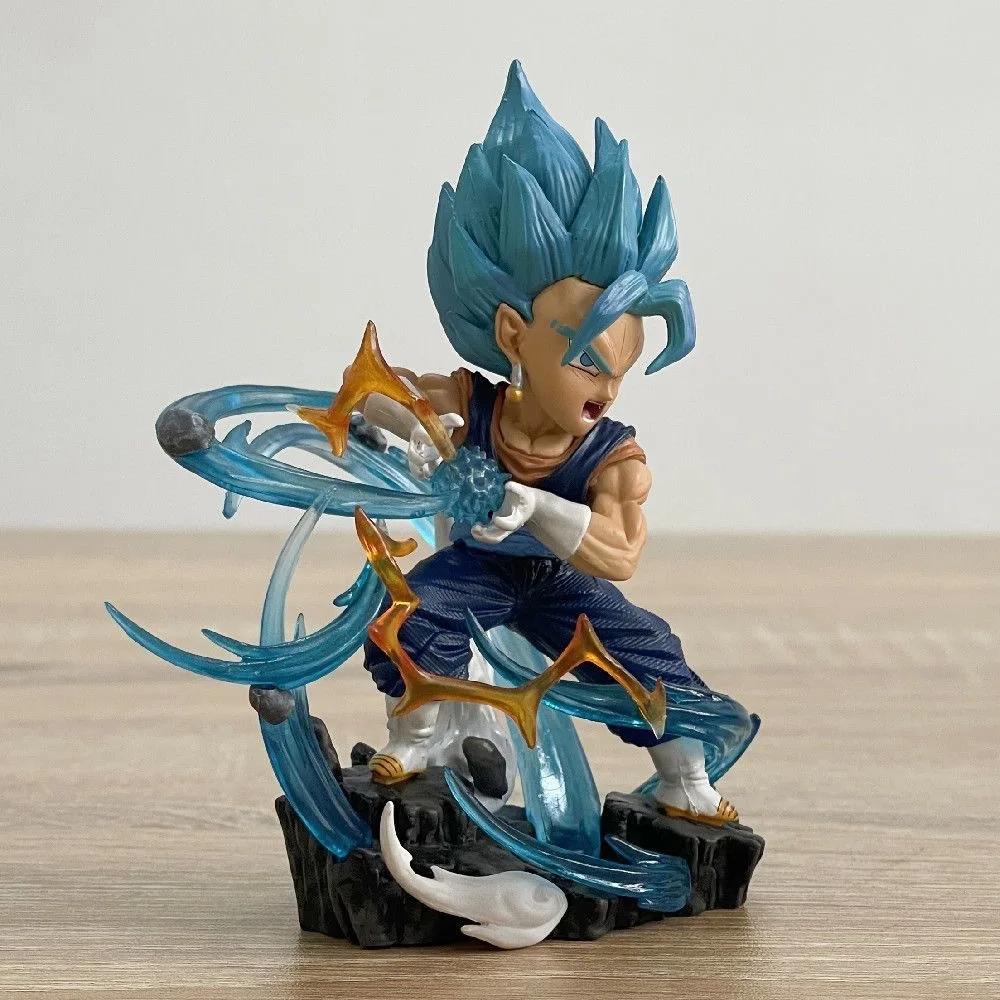 11CM DRAGON BALL Z ANIME CHARACTER Q VERSION VEGETA ACTION DOLL SERIES COLLECTION MODEL TOY SUITABLE FOR CHILDREN S Round Sensory Durable Elastic