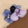 Lila Lilienblüte Künstliche Blumen Haarspangen Plastik Kopfschmuck Mode Haaraccessoires Frau