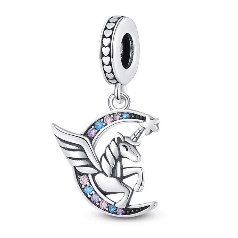 Copper Sun Moon Stars Sparkling Stars Claw Cat Shell Charms Beads Fit Pan Original Bracelets Diy Fine Jewelry Gift