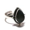 Natural Labradorite Adjustable 925 Sterling Silver Ring - Fits US Sizes 6 To 10 - Handmade Boho Jewelry for Women & Men, Valentine Gifts