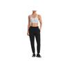 Under Armour Solid Color Logo Print Jogger Pants Women Bottoms Black 1377042-001