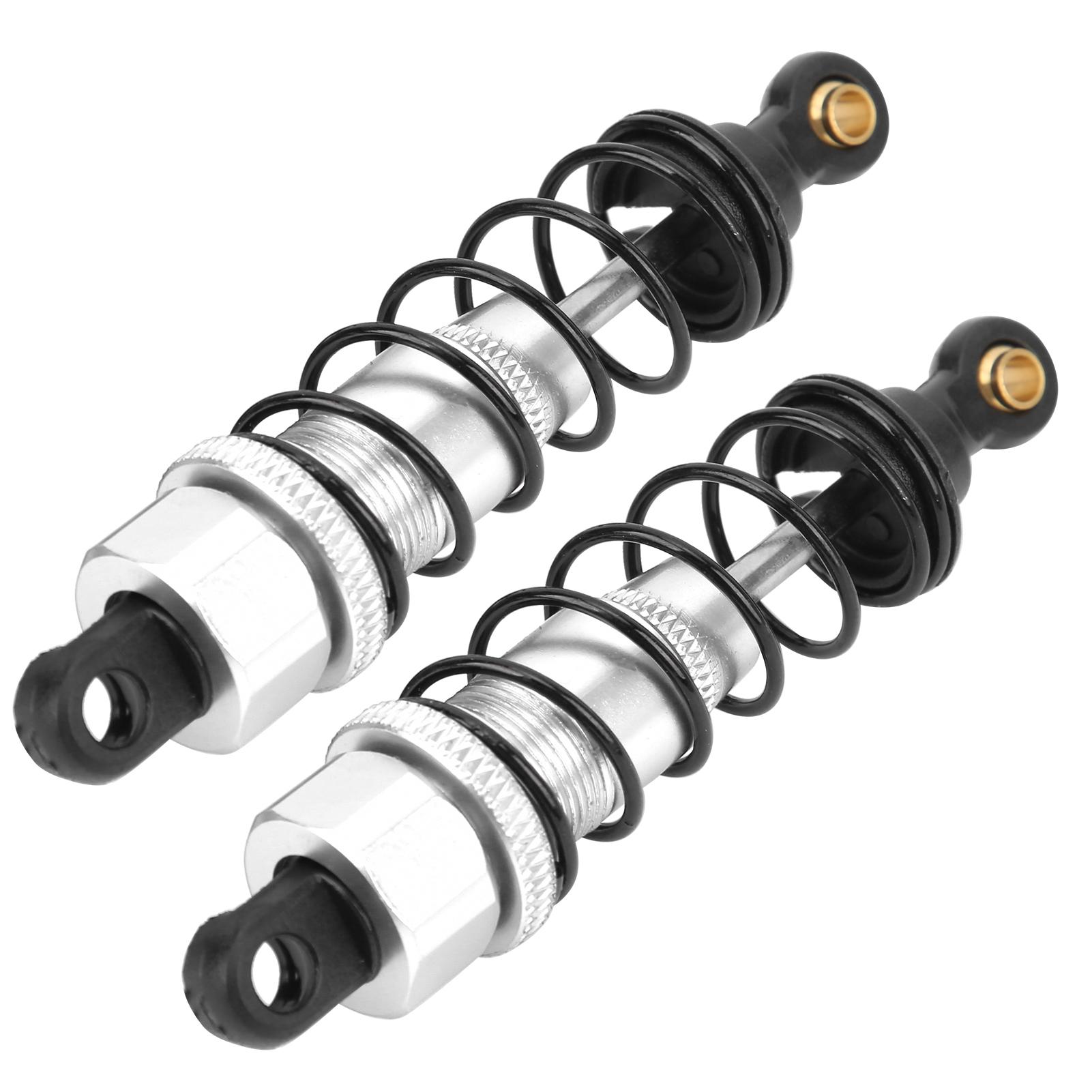 

2Pcs RC Shock Absorber 82mm Aluminum Alloy RC Damper Upgrade Parts for Tamiya CC01 CC02Silver