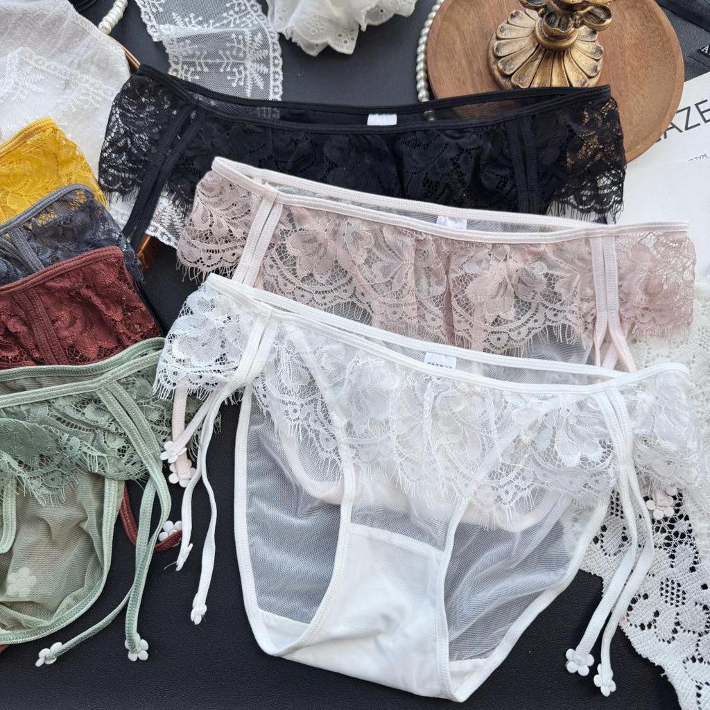 Clearance Ice Silk Lace Low-Rise Women's Panties