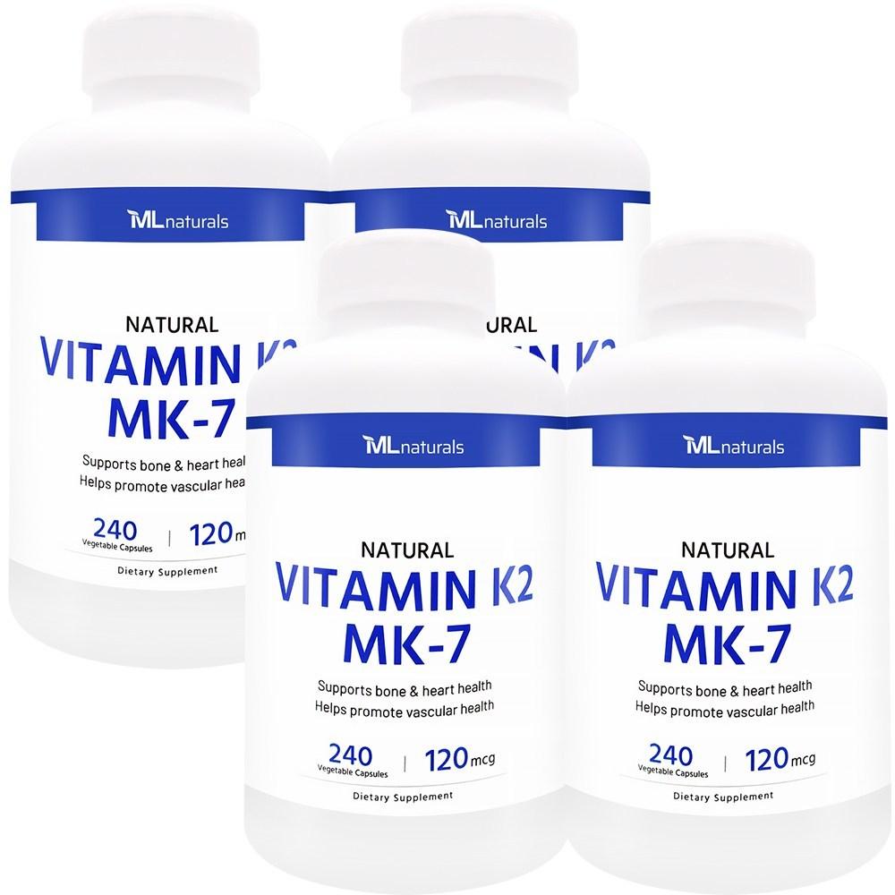 My Life Naturals Vitamin K2 120mcg 240 Tablets 4 pcs