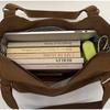 Women's Tote Bag Retro Brown Shoulder Bag Korean Y2k Style Underarm Bag With Pendant Commuting Handbag Studded Pleated Cloud Bag