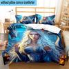 Dragon Queen's Majesty 3pcs Bedding,Including 1pc Duvet Cover And 2pcs Pillowcases Perfect for Christmas,Ideal for Bedroom, Dormitory
