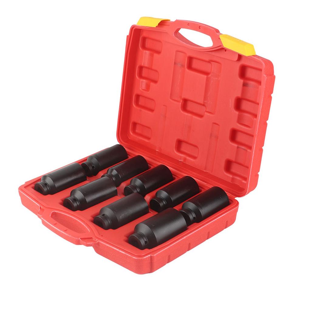 9Pcs 1 2  Inch Drive Axle Hub Nut Hex Socket Set 29mm 30mm 31mm 32mm 33mm 34mm 35mm 36mm 38mm