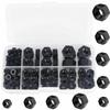 Black Nylon Hex Nuts Nylon Hexagonal Nut High Quality Hex Nuts Assortment Kit  Car Repair